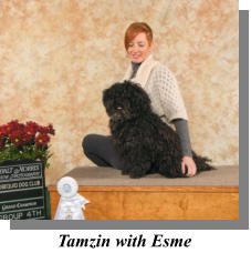 Tamzin with Esme